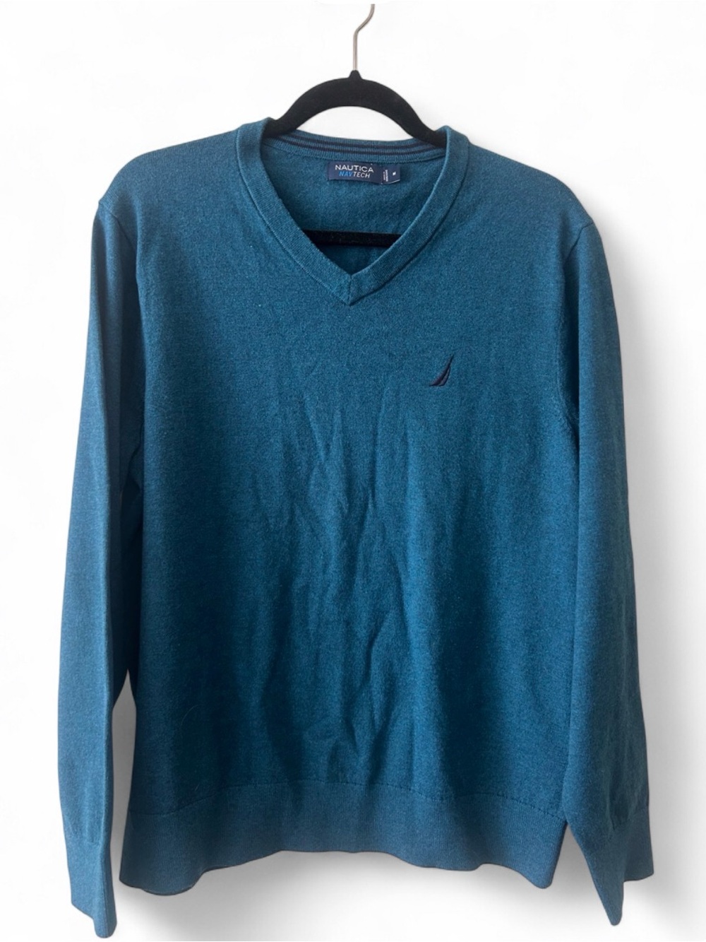 Nautica Men's Deep Teal Crewneck Sweater